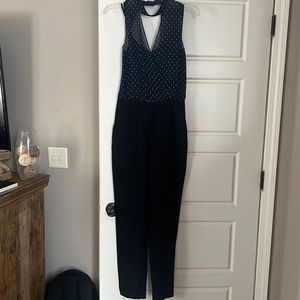 New with tags blue halter, tank top jumpsuit